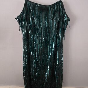 Trixxi Dark Green Dress